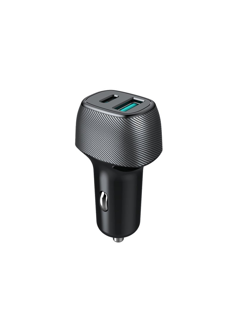 ProOne PCG11 Qualcomm Quick Charge 3.0 Dual USB 5.4A Car Charger with Type-C Cable | Fast Charging for iPhone, Samsung, and All USB Devices | Includes 1m Type-C Cable - Image 3